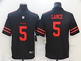 Nike 49ers Trey Lance Black 2021 Draft Vapor Limited Jersey,baseball caps,new era cap wholesale,wholesale hats